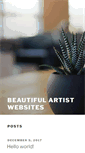 Mobile Screenshot of beautifulartistwebsites.com